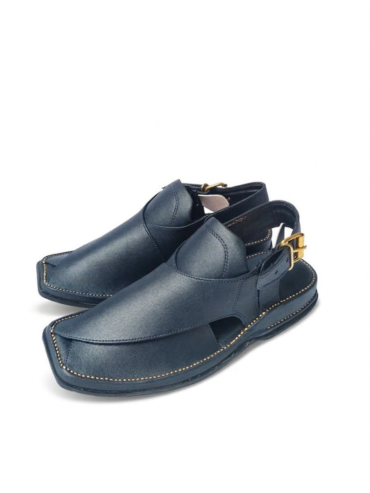 Charsada peshawari chappal navy blue