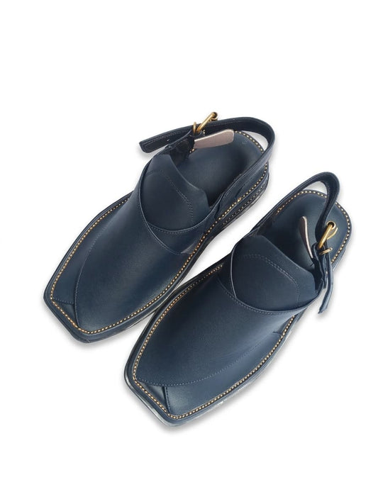 Charsada peshawari chappal navy blue