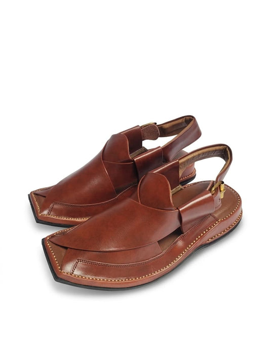 Zalmi peshawari chappal brown
