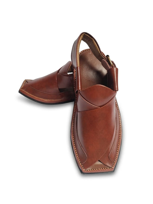 Zalmi peshawari chappal brown