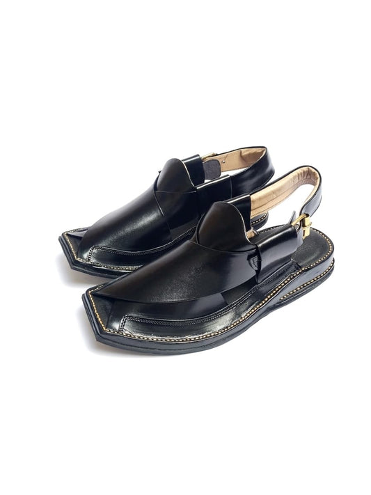Zalmi Peshawari chappal black